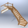 Лестница 011 (Каталог 3D-Уроки по SolidWorks)