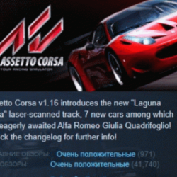 Assetto Corsa STEAM KEY РОССИЯ СНГ ЛИЦЕНЗИЯ СТИМ КЛЮЧ