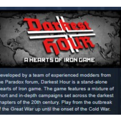 Darkest Hour: A Hearts of Iron Game STEAM KEY РФ СНГ ЛИЦЕНЗИЯ СТИМ КЛЮЧ