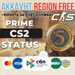 🥇CS 2 Prime Status✅15 ЛЕТ ВЫСЛУГИ🥇5 лет ветеран EMAIL
