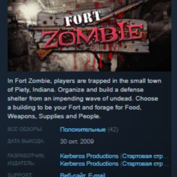 Fort Zombie STEAM KEY REGION FREE GLOBAL РОССИЯ