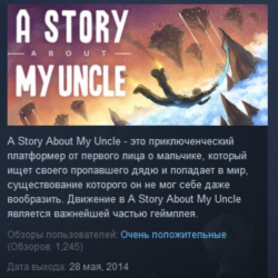 A Story About My Uncle STEAM KEY REGION GLOBAL РОССИЯ