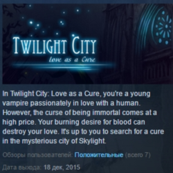 Twilight City: Love as a Cure STEAM KEY REGION FREE