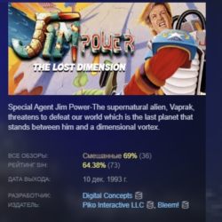 Jim Power -The Lost Dimension STEAM KEY РФ СНГ ЛИЦЕНЗИЯ СТИМ КЛЮЧ