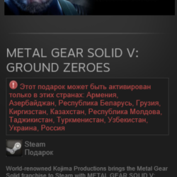 METAL GEAR SOLID V: GROUND ZEROES (Steam, Gift, RU/CIS)