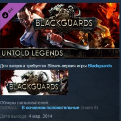Blackguards Untold Legends STEAM KEY REGION FREE GLOBAL