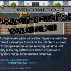 Watson's Watch STEAM KEY REGION FREE GLOBAL