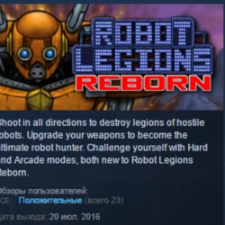 Robot Legions Reborn STEAM KEY REGION GLOBAL РОССИЯ ЛИЦЕНЗИЯ