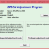 Adjustment program Epson WorkForce 630 / 633 / 635