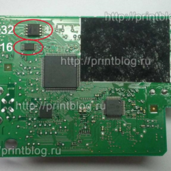 Дампы микросхем принтера Canon G2400 для сброса 5B00