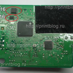 Дампы микросхем принтера Canon G1400 для сброса 5B00