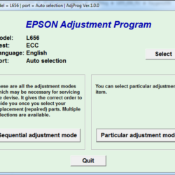 Adjustment program Epson L656