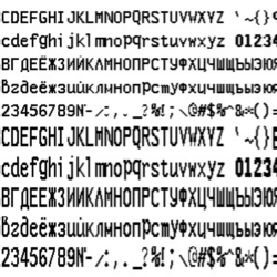 Шрифт ККМ МЕРКУРИЙ MS-К вер. 1(ttf)