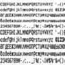 Шрифт ККМ МЕРКУРИЙ MS-К вер. 1(ttf)