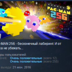 PAC-MAN 256 STEAM KEY REGION FREE GLOBAL РОССИЯ