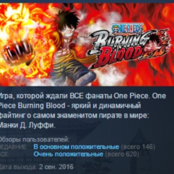 One Piece Burning Blood STEAM KEY СТИМ КЛЮЧ ЛИЦЕНЗИЯ