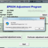 Adjustment program Epson SC-P600 сброс памперса