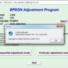 Adjustment program Epson L382, L386, L486 (Сброс)