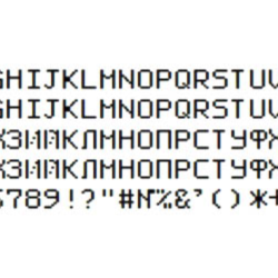 Шрифт ККМ ТВЕС-МИНИ (ttf)
