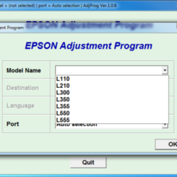 Adjustment program EPSON L110,210,300,350,355,550,555