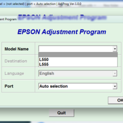 Adjustment program Epson L550 L555 (ESP)