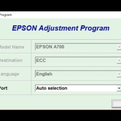 Adjustment Program Epson A700 (Сброс памперса)