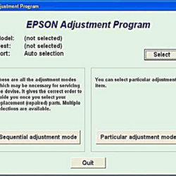 Adjustment program Epson Stylus SX230, SX235W