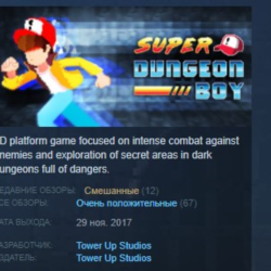 Super Dungeon Boy STEAM KEY REGION FREE GLOBAL