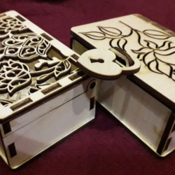 Мини-шкатулки DXF CDR, вектор для лазерного резака