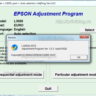 EPSON L3050, L3070 Adjustment program (сброс памперса)