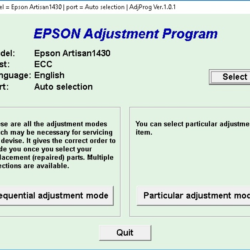 Adjustment Program Epson 1430
