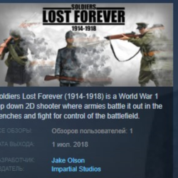Soldiers Lost Forever (1914-1918) STEAM KEY REGION GLOBAL РОССИЯ ЛИЦЕНЗИЯ