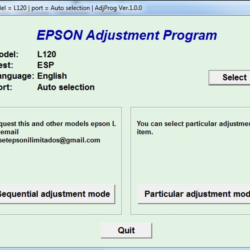 Сброс памперса Epson L120