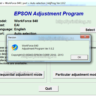 Adjustment program Epson WF 840, 845 (Сброс памперса)