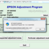 Adjustment program Epson XP-540, XP-640, XP-645 (Сброс)