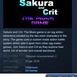 Sakura and Crit: The Mock Game 💎 STEAM KEY REGION FREE