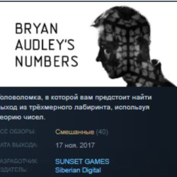 Bryan Audley's Numbers STEAM KEY REGION FREE GLOBAL