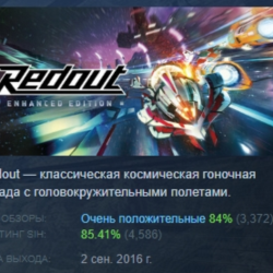 Redout: Enhanced Edition STEAM KEY REGION GLOBAL РОССИЯ
