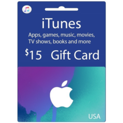 iTunes Gift Card $15 USA - без комиссии