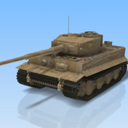 3D модель танка Tiger 1  Autodesk Inventor 940 ДЕТАЛЕЙ