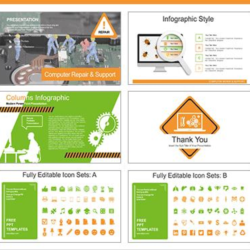 Презентация PowerPoint Премиум тема. Ремонт компьютеров