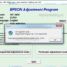 Adjustmen program Epson WF-3620, WF-3640