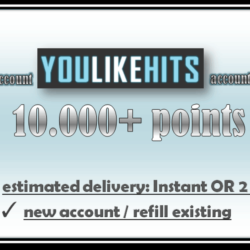 Youlikehits Aккаунт: 10,000 Поинтов (Новый/Пополнение)