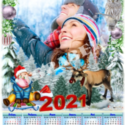 Календари на 2021 год  шаблоны для фотошоп