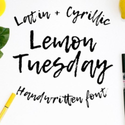 Шрифт LEMON TUESDAY