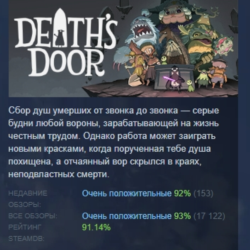 Death's Door STEAM KEY GLOBAL РОССИЯ СТИМ КЛЮЧ РОССИЯ