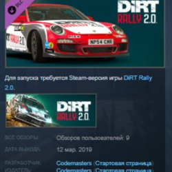 DiRT Rally 2.0 - Porsche 911 RGT Rally Spec STEAM KEY