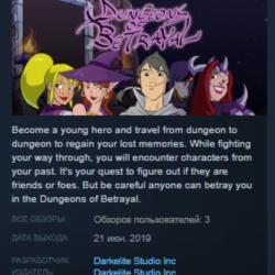 Dungeons of Betrayal STEAM KEY REGION FREE GLOBAL