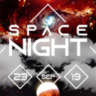 Facebook Cover Template PSD Space Night