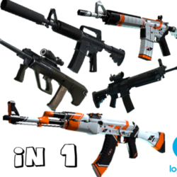 5 в 1 LOGITECH CS 2 | SG553, AK-47, M4A4-S, M4A4, AUG
